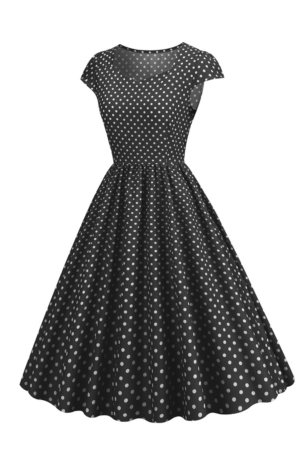 Robe Polka Dots Swing des années 50