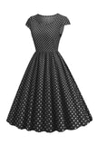 Robe Polka Dots Swing des années 50