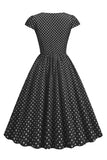 Robe Polka Dots Swing des années 50