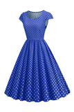 Robe Polka Dots Swing des années 50