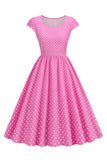 Robe Polka Dots Swing des années 50