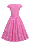 Robe Polka Dots Swing des années 50