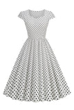 Robe Polka Dots Swing des années 50