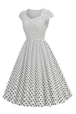 Robe Polka Dots Swing des années 50