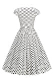 Robe Polka Dots Swing des années 50