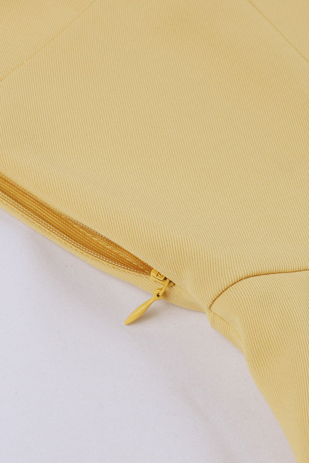 Robe jaune Solid Swing des années 50 avec nœud