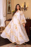 Robe marocaine élégante caftan en maille brodée