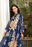 Broderie à paillettes Bleu Caftan Femmes Robe Arabe