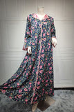 Robe arabe du Moyen-Orient imprimée florale