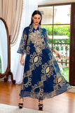 Élégante robe Abaya caftan brodée à manches longues