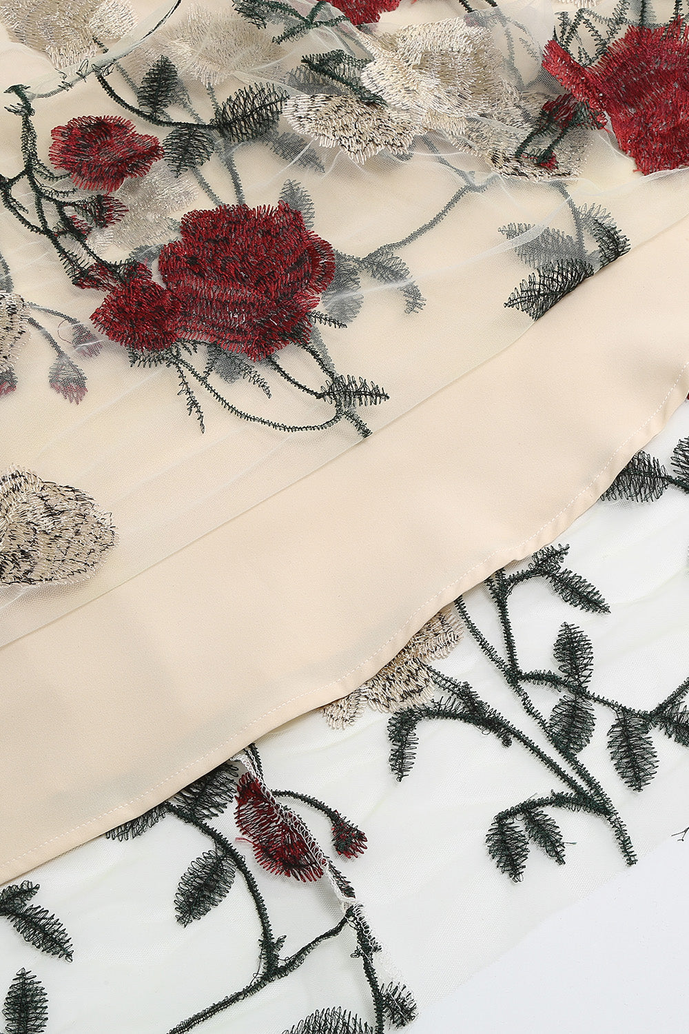 Robe Blue Swing des années 50 avec broderie