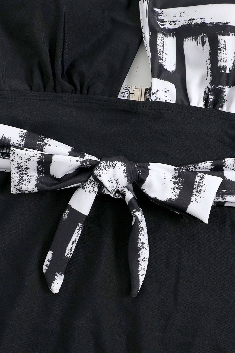 Halter Neck One Piece Taille Haute Maillot de bain vert