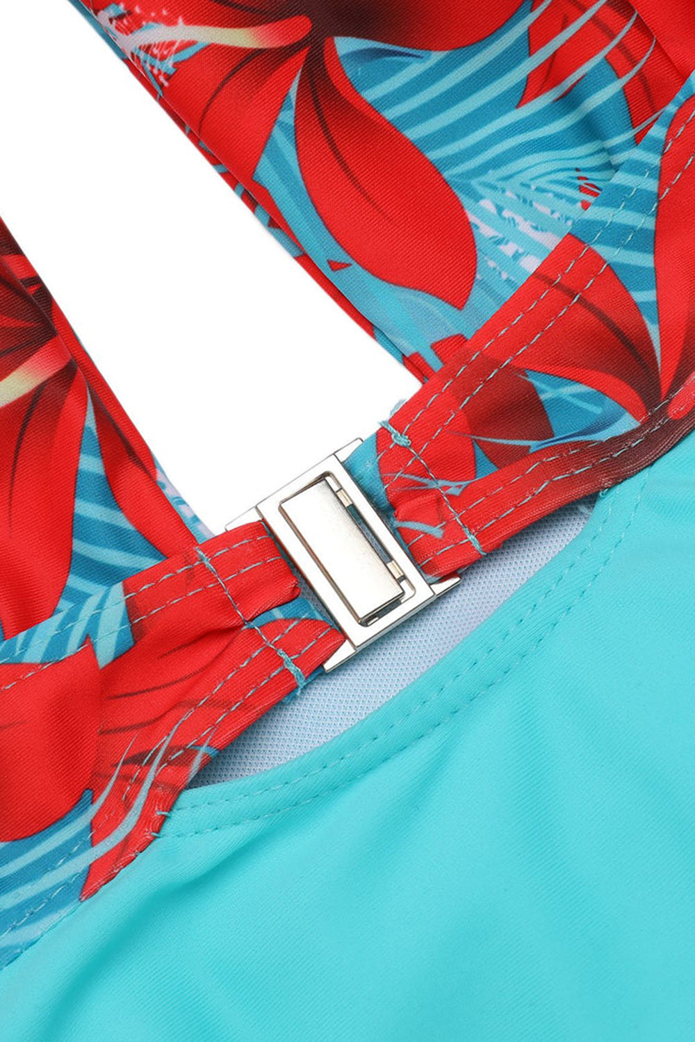 Halter Neck One Piece Taille Haute Maillot de bain vert