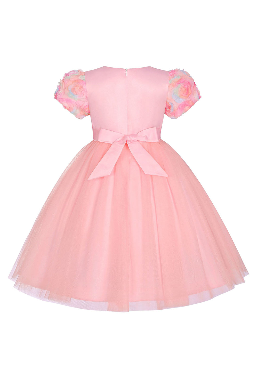 Une ligne Bijou Col Tulle Vert Robe Fille