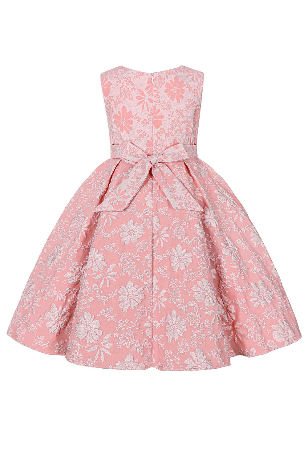 Jobiau mignon col rose Jacquard robe fille