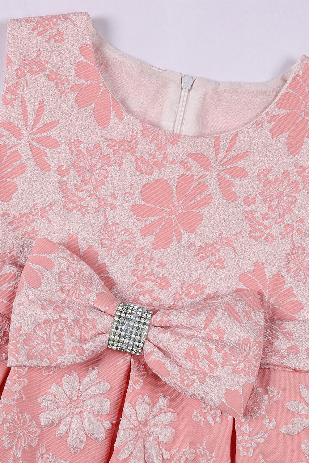 Jobiau mignon col rose Jacquard robe fille
