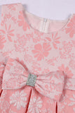 Jobiau mignon col rose Jacquard robe fille