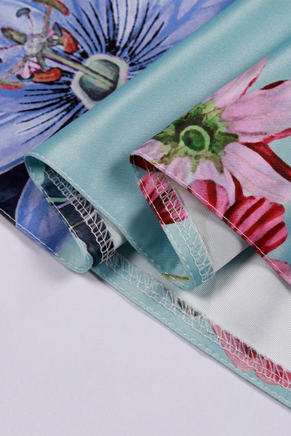 Une ligne Bijou Col Bleu Clair Imprimé Robe Fille