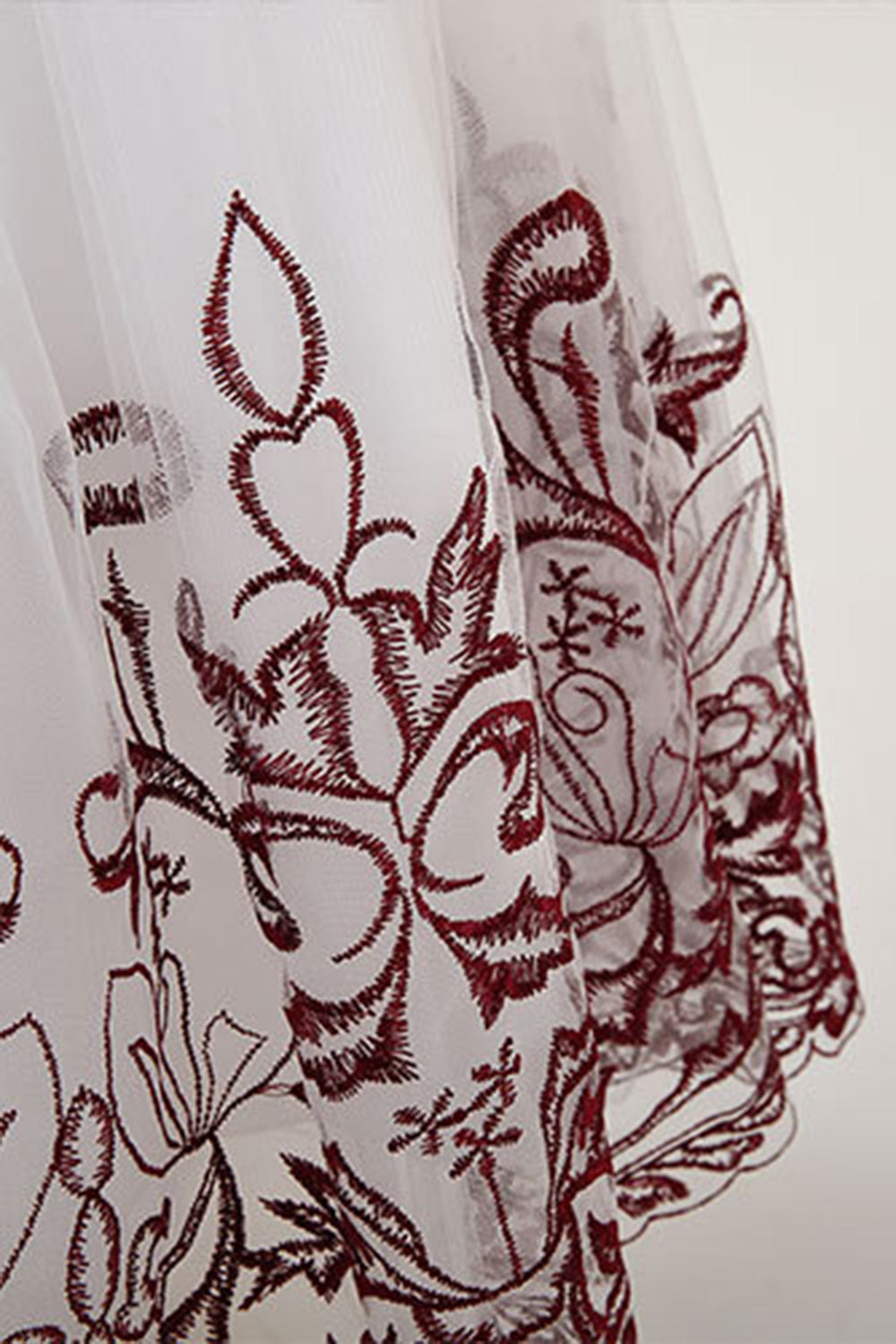 Navy Sans manches Une ligne Broderie Robe pour filles