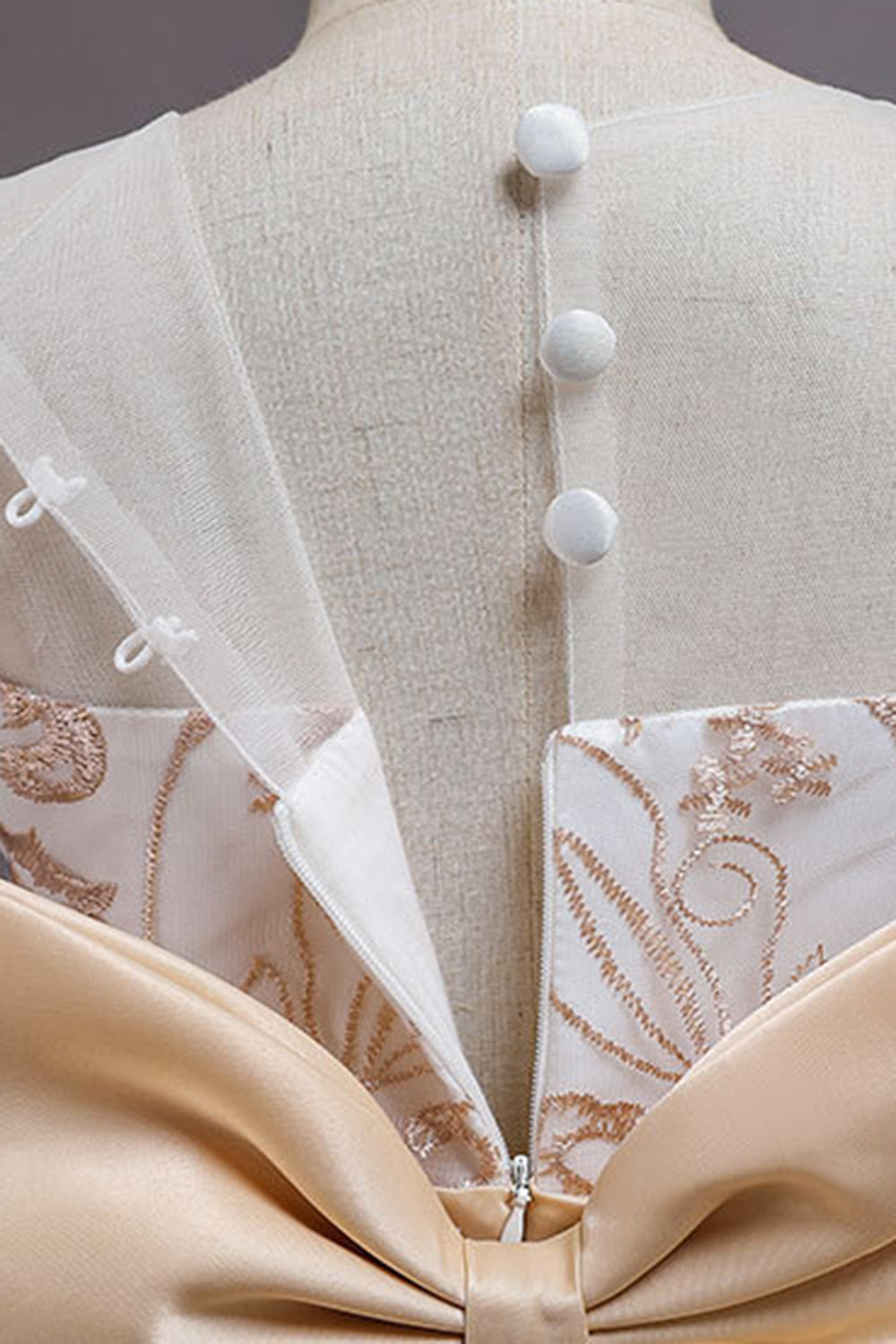 Navy Sans manches Une ligne Broderie Robe pour filles