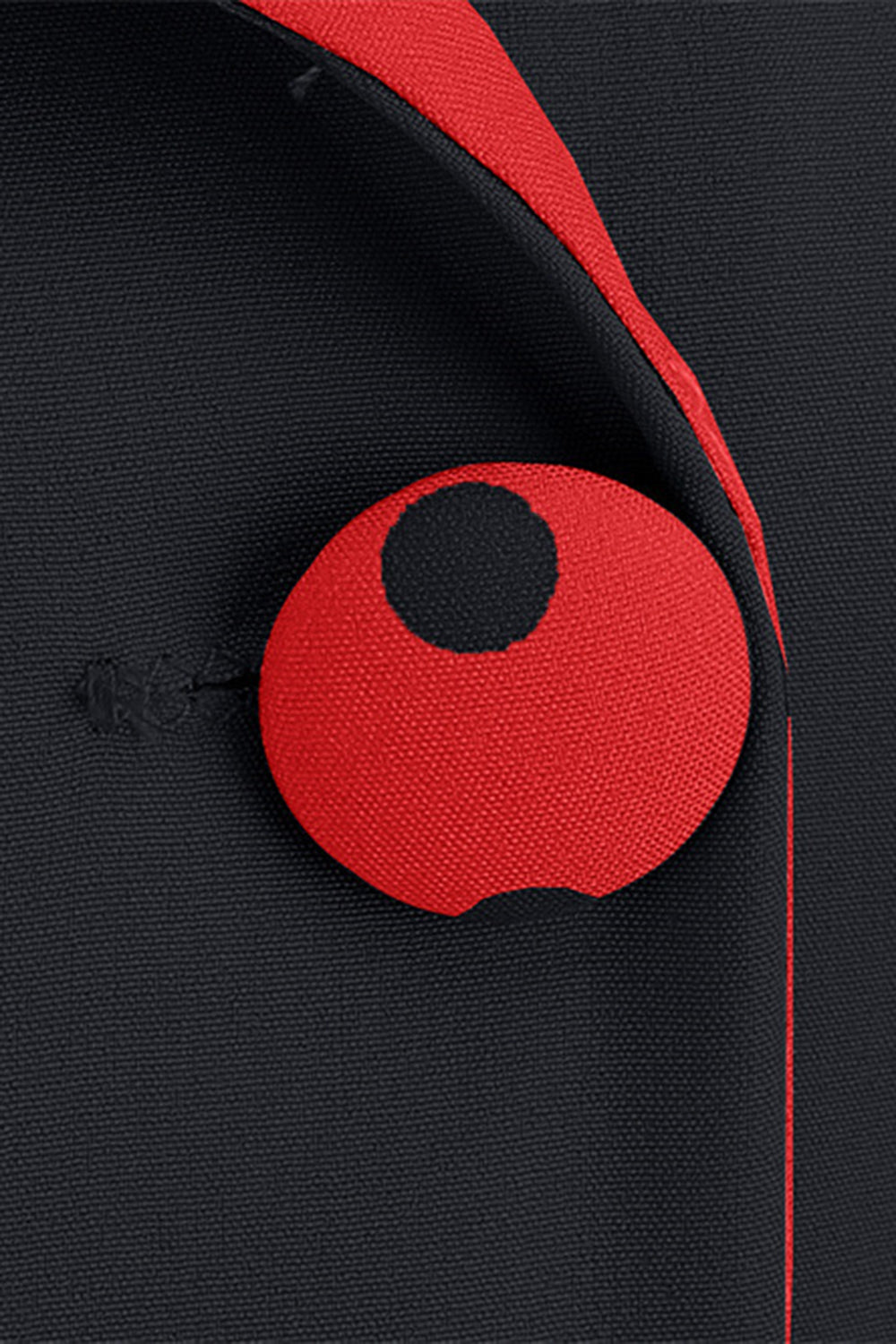 Robe noire à pois swing des années 50 avec nœud