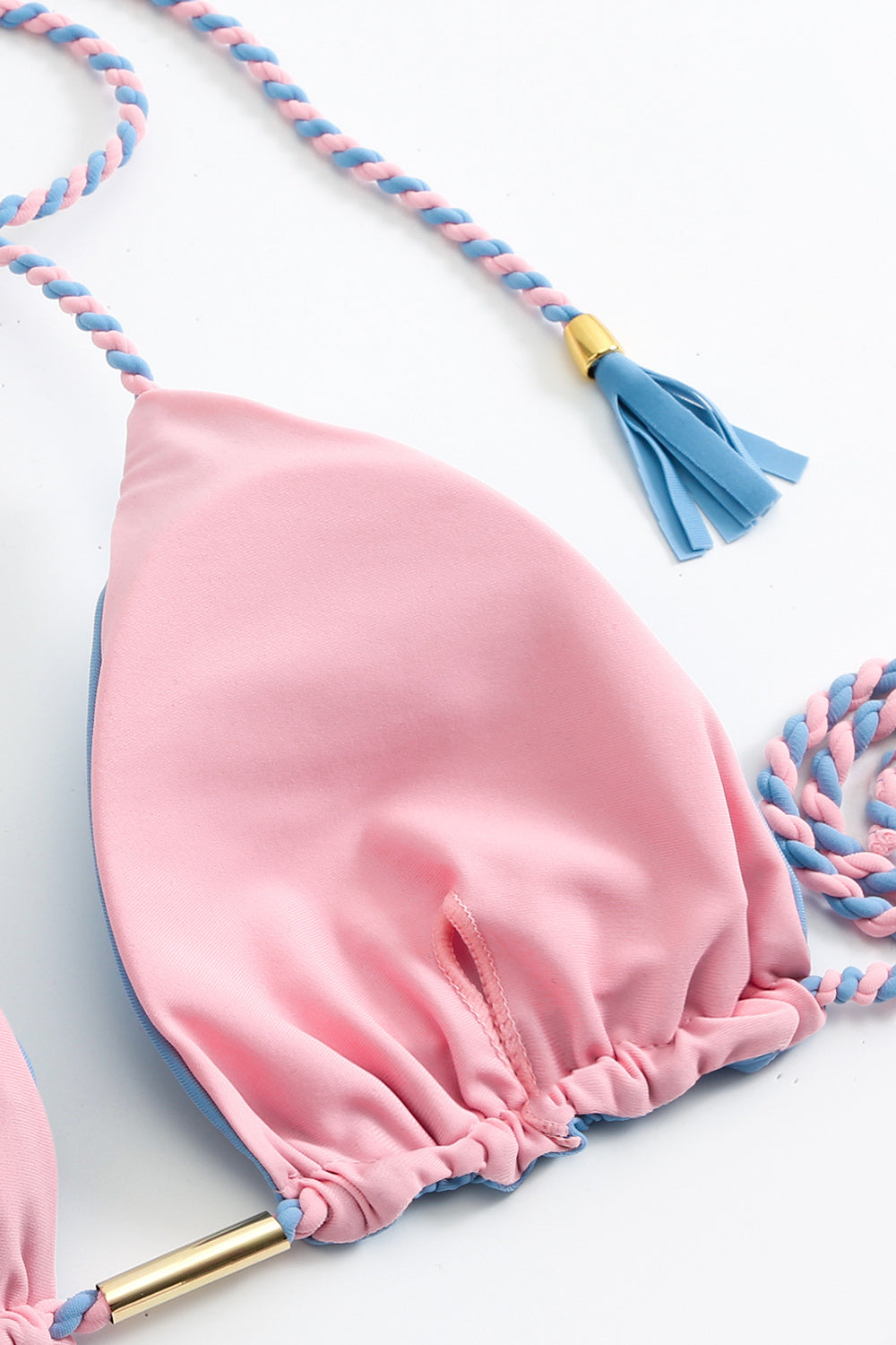 Maillot de bain athlétique bleu deux pièces