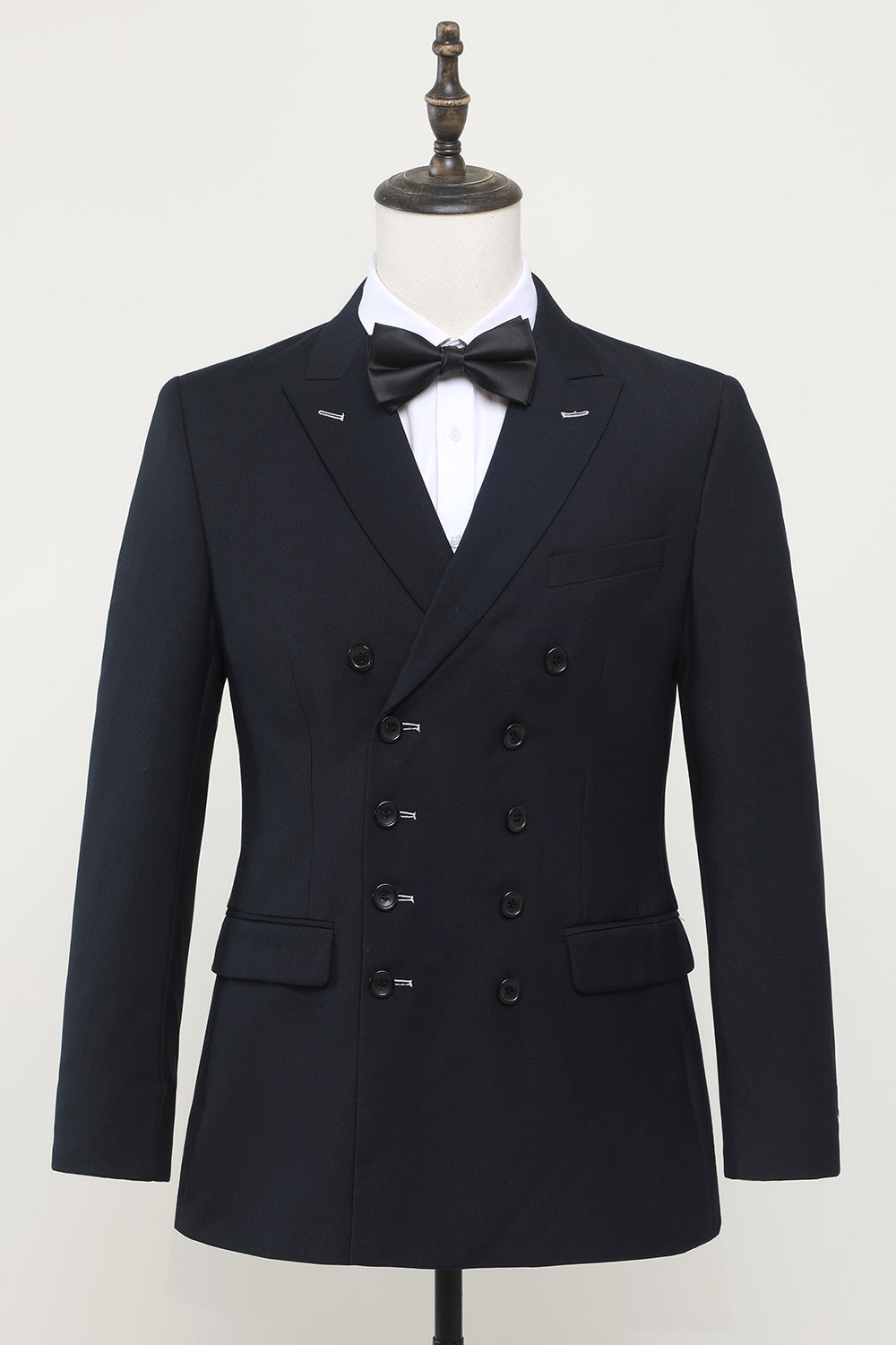 Navy Double Breasted Costume pour homme