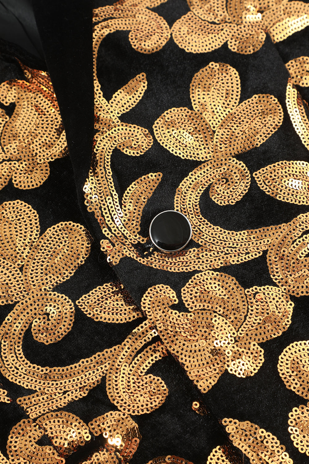 Blazer Slim Fit Solid One Button Veste de costume dorée Business pour homme