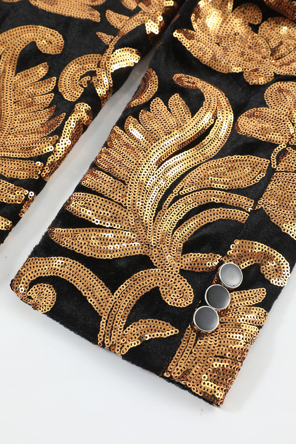 Blazer Slim Fit Solid One Button Veste de costume dorée Business pour homme