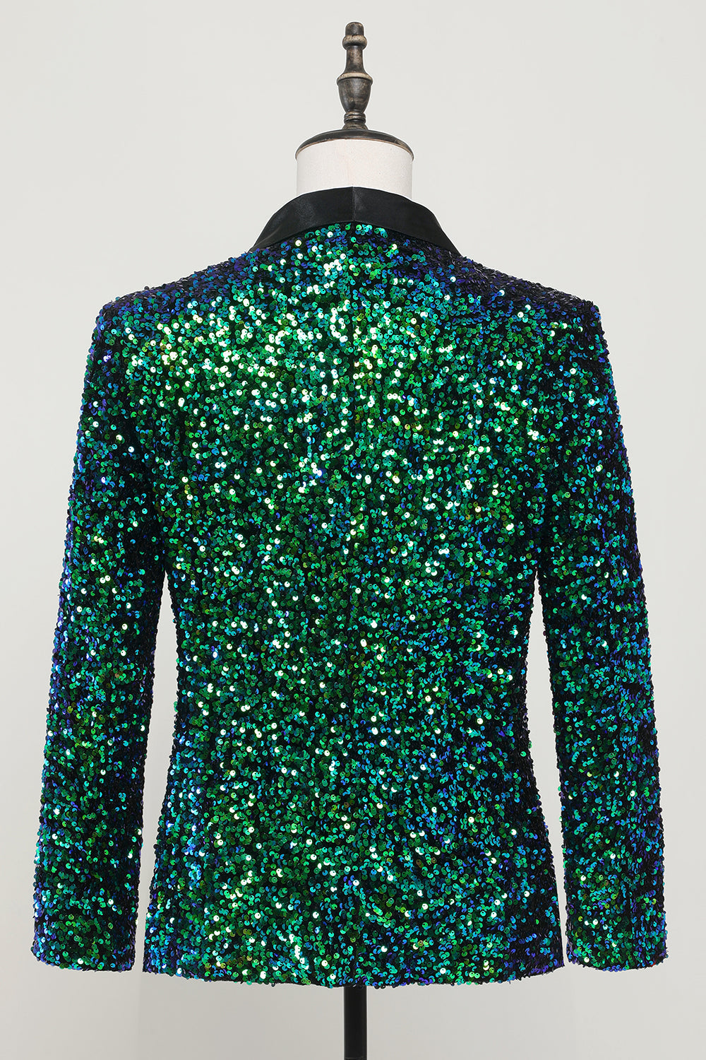 Veste Blazer à paillettes verte pour homme