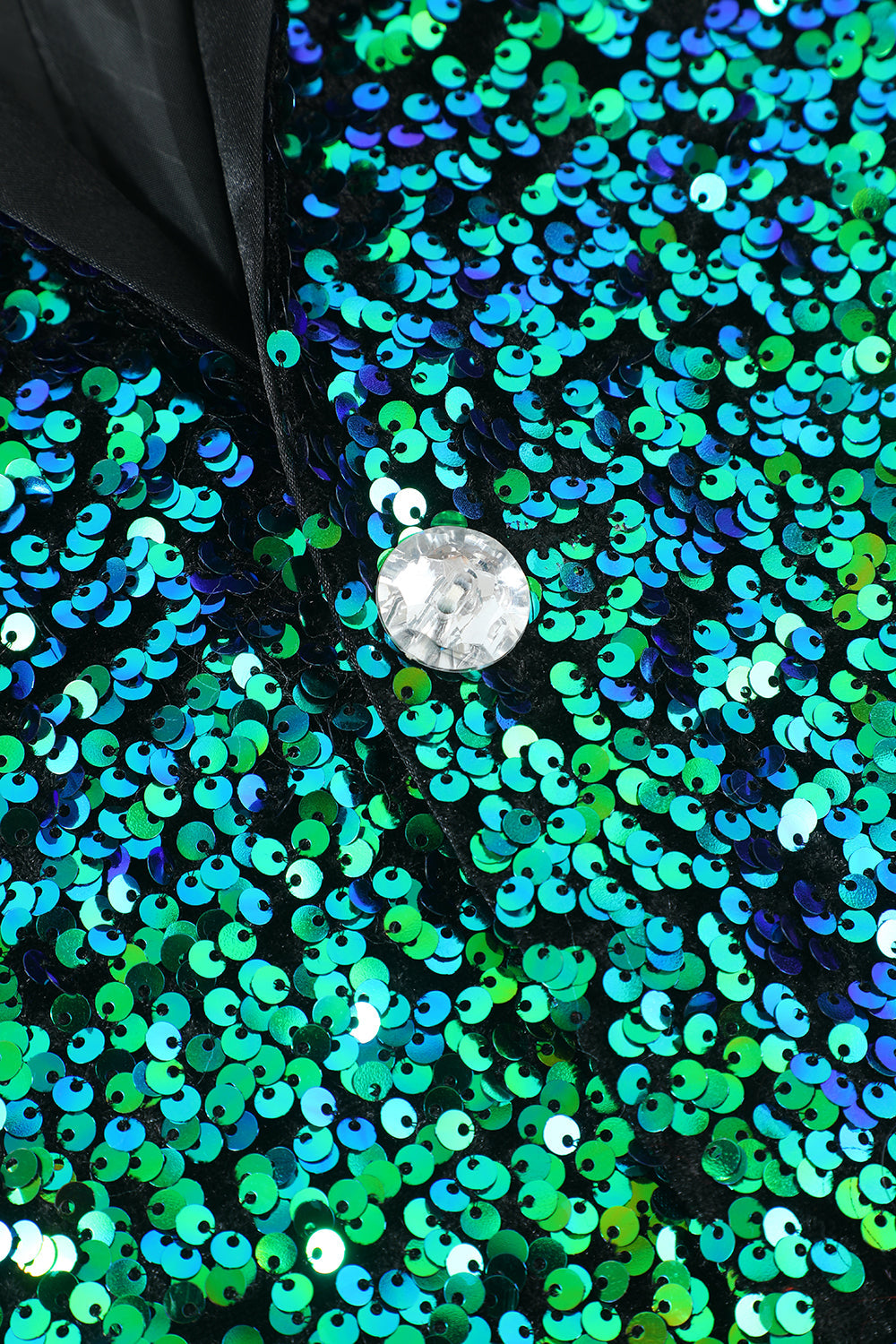 Veste Blazer à paillettes verte pour homme