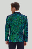 Veste Blazer à paillettes verte pour homme