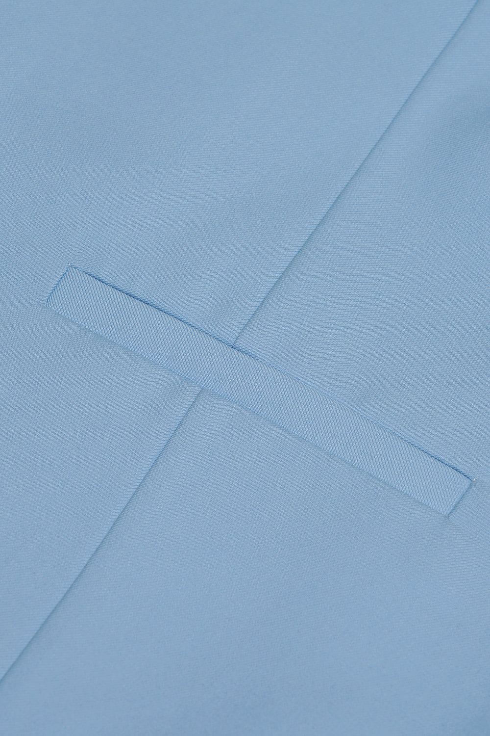 Bleu clair Single Breasted Shawl Lapel Veste de costume pour hommes