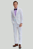 Homme Coupe ajustée 2 Pièces Costume Un Bouton Encoché Revers Smoking