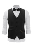 Burgundy Shawl Lapel Single Breasted Men’s Suit Vest