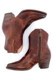 Cuir PU marron Chunky Steels Boho Bottes