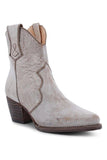 Cuir PU marron Chunky Steels Boho Bottes