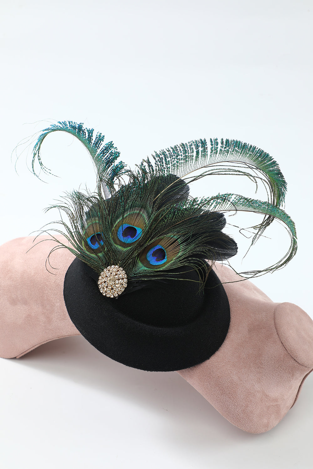 Coiffes de style paon noir des années 20