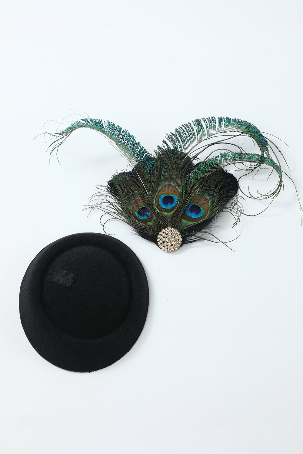 Coiffes de style paon noir des années 20