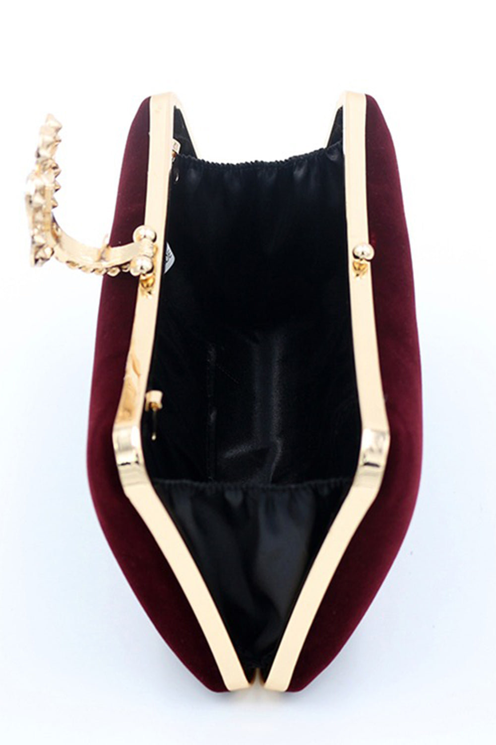 Sac à bandoulière en velours bourguignon