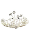 Couronne nuptiale de fleur de flocon de neige perle