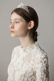 Couronne nuptiale de fleur de flocon de neige perle