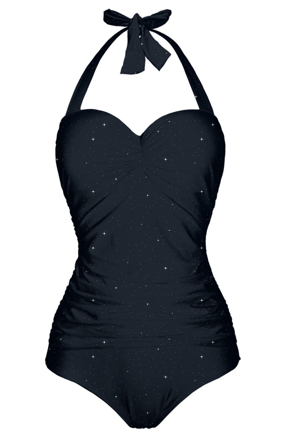 Maillot de bain Halter une pièce noir