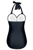 Maillot de bain Halter une pièce noir