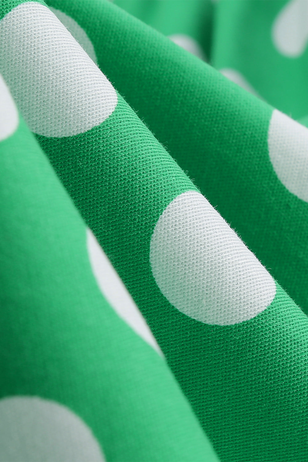 Robe pin up green Polka Dots années 1950