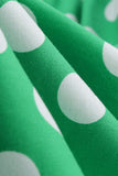 Robe pin up green Polka Dots années 1950