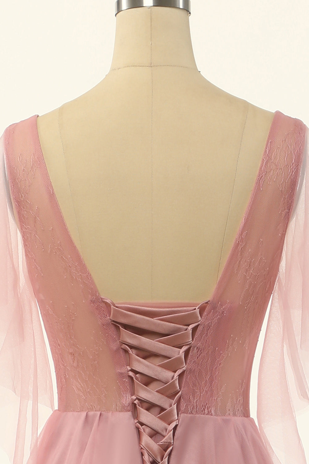Blush Beading Tulle A-line Robe de bal