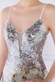 Dazzle Light White Seuiqned Mermaid Prom Robe de bal