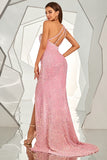 Une épaule à paillettes Sirène Robe De Bal