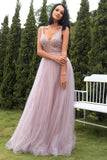 Blush Tulle & Sequins Robe de bal
